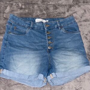 Tahari Classic Blue Jean Shorts for Women